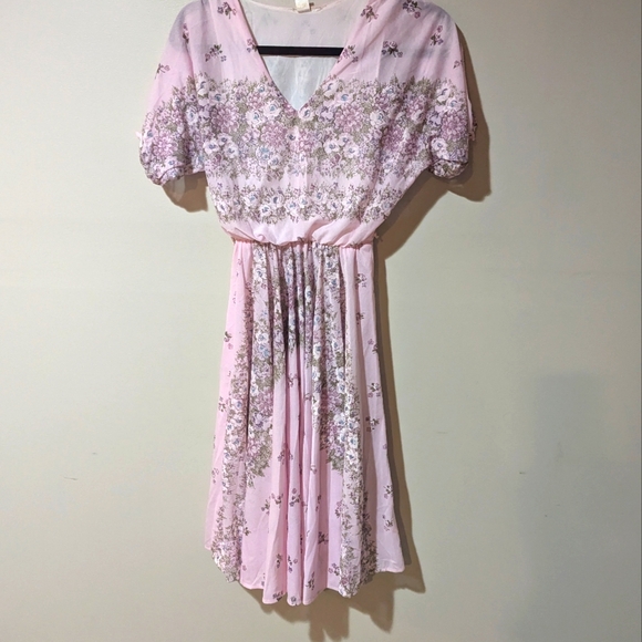 Lavender Vintage 70s Dress - Picture 1 of 3